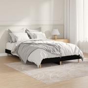 Łóżka - Rama łóżka, czarna, 120x190 cm, materiał drewnopochodny Lumarko! - miniaturka - grafika 1