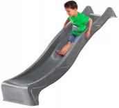 Place zabaw - Ślizg Zjeżdżalnia Ślizgawka Wodna REX 2,5 szary - miniaturka - grafika 1