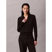 Swetry damskie - Calvin Klein Sweter Relaxed fit z dodatkiem wełny - miniaturka - grafika 1