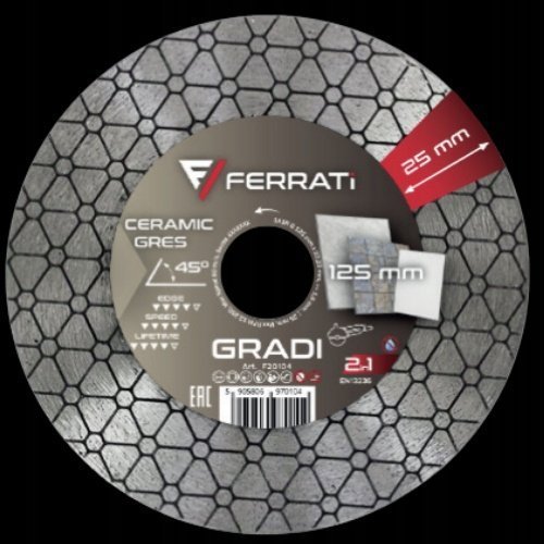 Bosch FERRATI TARCZA DIAMENTOWA TNĄCA I SZLIFUJĄCA GRADI 125MM x 22,23 MM 2in1