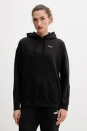 Bluzy damskie - Puma bluza damska kolor czarny z kapturem z aplikacją 684976 - miniaturka - grafika 1