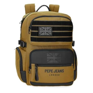 Pepe Jeans Bromley, plecaki, plecaki kabinowe, poliester, różne rozmiary, czarny, zielony, czerwony, szary, poliester od Joumma Bags, Ochra, Talla única, Plecak komputerowy - Plecaki - miniaturka - grafika 1