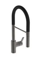 Baterie kuchenne - Ideal Standard Gusto - Bateria zlewozmywakowa z elastycznym ramieniem i strumieniem, Magnetic Szary/Czarny BD417A5 - miniaturka - grafika 1