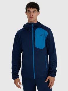 4F Kurtka softshell wiatroodporna membrana 8000 męska - granatowa 3XL - Kurtki i kamizelki sportowe męskie - miniaturka - grafika 1