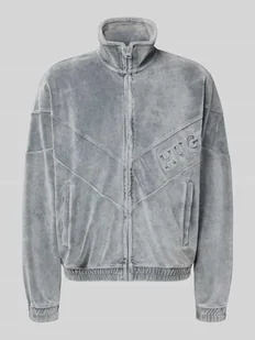 Bluza rozpinana o kroju oversized z mieszanki bawełny model ‘DELSO’ - Kurtki i kamizelki sportowe męskie - miniaturka - grafika 1