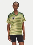 Koszulki i topy damskie - adidas T-Shirt FARM Rio JD6302 Zielony Loose Fit - miniaturka - grafika 1