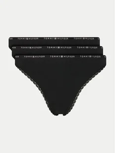 Tommy Hilfiger Komplet 3 par stringów UW0UW05954 Czarny - Majtki damskie - miniaturka - grafika 1