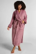 Szlafroki damskie - Hunkemöller Miękki szlafrok polarowy Fioletowy - miniaturka - grafika 1