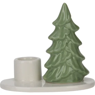 Świecznik świąteczny z choinką, 8 cm - Świeczniki - miniaturka - grafika 1