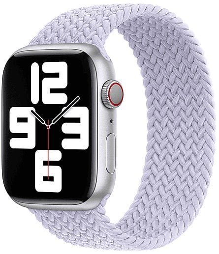 Apple Opaska WATCH BRAIDED STRAP SOLO MQYF3ZM/A 40/41/42MM PURPLE FOG SIZE 7 oryginalna plomba