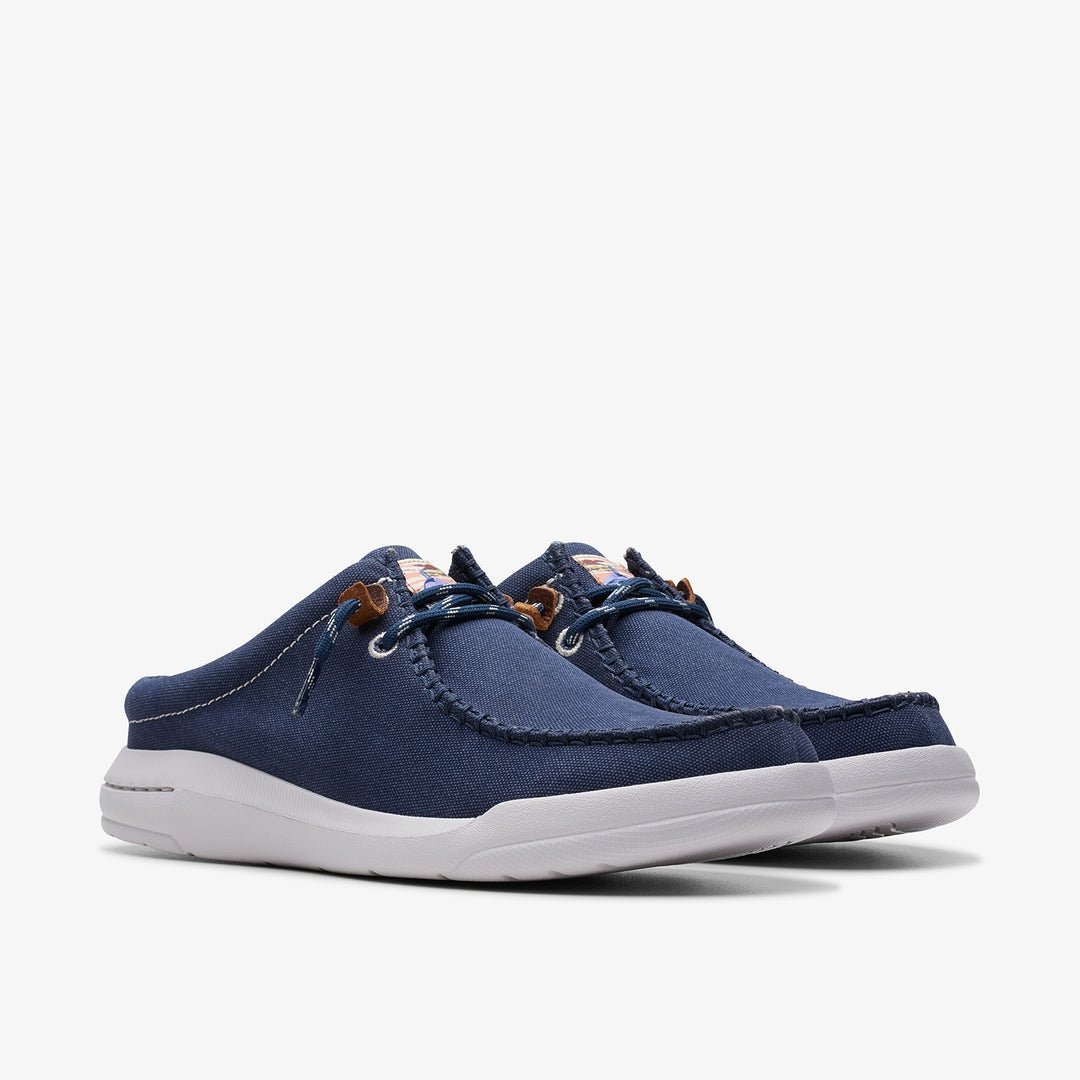 CLARKS MĘSKIE MOKASYNY TEKSTYLNE W KOLORZE GRANATOWYM 43 16KA