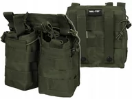 Nerki - Mil-Tec Ładownica na 4 magazynki AK-47 / M4/ M16 Open Top Molle 25mm  Olive - miniaturka - grafika 1