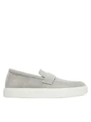 Półbuty męskie - Calvin Klein Półbuty Moccasin Sue Unlined HM0HM01819 Szary - miniaturka - grafika 1