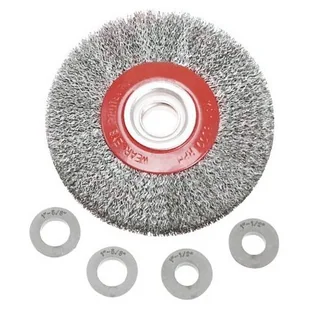 VERTO VERTO Szczotka druciana VERTO 62H211 tarczowa 150 x 32 mm 62H211 62H211 - Pozostałe wyposażenie warsztatu - miniaturka - grafika 1
