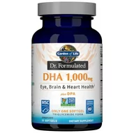 Witaminy i minerały - Garden of Life, Dr. Formulated DHA 1000 mg - Eye, Brain& Heart Health, Suplement diety, 30 kaps. - miniaturka - grafika 1