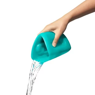 Oxo Silikonowy Kubek Do Mycia Głowy Teal - Miseczki i talerzyki dla dzieci - miniaturka - grafika 1