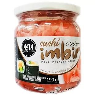 Asia Kitchen Imbir marynowany do sushi różowy 190 g - Koncentraty warzywne, przeciery - miniaturka - grafika 1