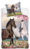 Pościel dla dzieci - Pościel Młodzieżowa 135x200 Konie - miniaturka - grafika 1