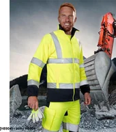 Bluzy męskie - Ardon HiViz REF - bluza polarowa - żółty H8904 4XL - miniaturka - grafika 1