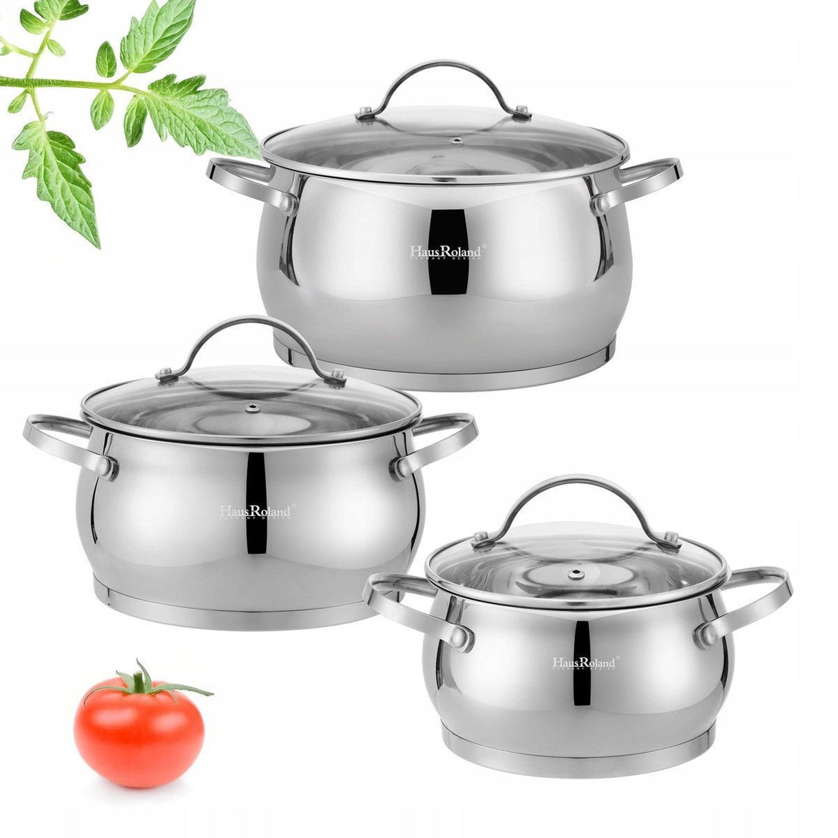 Komplet ZESTAW GARNKÓW nierdzewnych 6EL kpl tradycyjne GARNEK Garnki