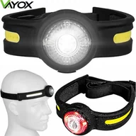 Latarki - Vayox Latarka Czołowa Czołówka Led Opaska Silikonowa Lekka Aku Usb-c 550lm - miniaturka - grafika 1