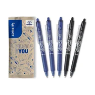 Pióra kulkowe - Zestaw wymazywalne pióro kulkowe 5x PILOT FRIXION BALL Clicker 0,7 czarny niebieski - miniaturka - grafika 1