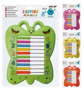 Liczydło plastikowe 10 rzędowe Motyl Titanum - Mały naukowiec - miniaturka - grafika 1