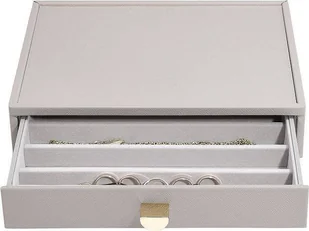 Szkatułka na naszyjniki Stackers classic taupe z szufladą - Pudełka i szkatułki - miniaturka - grafika 1