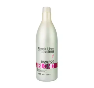 Stapiz Sleek Line Blush Blond, szampon nadający różowy odcień, do włosów blond z jedwabiem, 1000 ml - Szampony do włosów - miniaturka - grafika 1