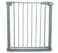 Zabezpieczenia dla dzieci - BRAMKA ZABEZPIECZAJĄCA S0 SZARA na schody, drzwi 79-83,5 cm rozporowa ochronna - miniaturka - grafika 1