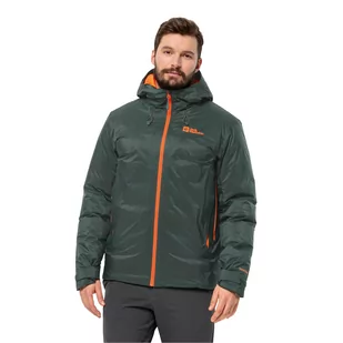 Męska kurtka puchowa Jack Wolfskin CYROX 2L DOWN JKT M black olive - S - Kurtki męskie - miniaturka - grafika 1