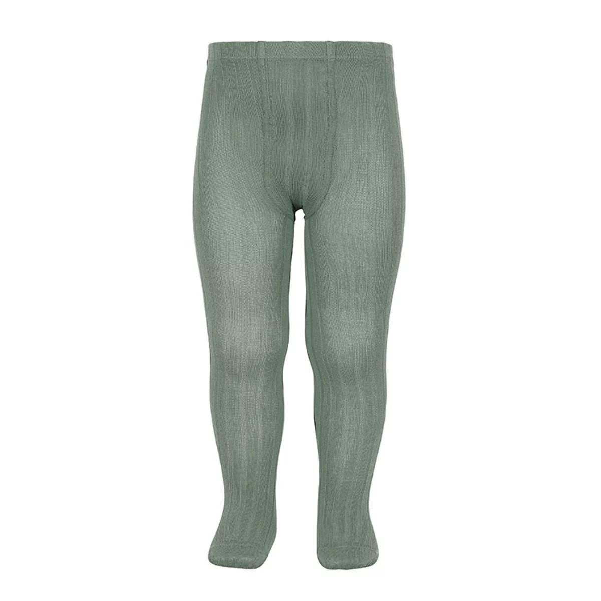 Rajstopy Wide Ribbed sage Zielony 32/35 Condor
