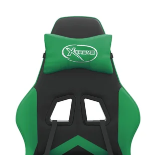 Lumarko Fotel gamingowy, czarno-zielony, sztuczna skóra - Fotele gamingowe - miniaturka - grafika 10