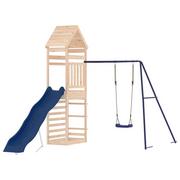 Place zabaw - Drewniany zestaw do zabawy - wieża, zjeżdżalnia, h / AAALOE - miniaturka - grafika 1