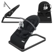 Leżaczki i huśtawki - Neno Chiaro Black Leżaczek Dla Dzieci Bujaczek Czarny - miniaturka - grafika 1