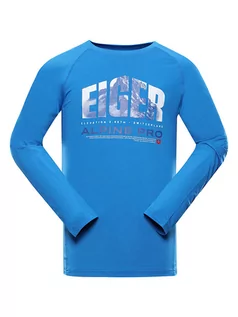 Koszulki sportowe męskie - Alpine Pro Koszulka funkcyjna "Amad" w kolorze niebieskim - grafika 1