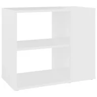 Szafki do salonu - vidaXL Szafka boczna, biała, 60x30x50 cm, płyta wiórowa - miniaturka - grafika 1