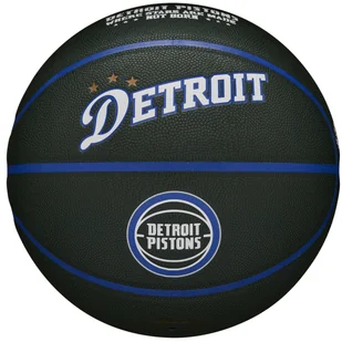 Wilson NBA Team City Collector Detroit Pistons Ball WZ4016409ID, unisex, piłki do koszykówki, Czarne - Koszykówka - miniaturka - grafika 1