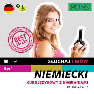Słuchaj i mów. Niemiecki. Na poziomie A1/B1 - Książki do nauki języka niemieckiego - miniaturka - grafika 1