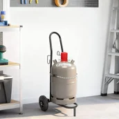 Wózki magazynowe - vidaXL Wózek ręczny Czarny i Czerwony 49 x 49 x 101 cm Stal - miniaturka - grafika 1