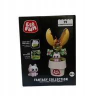 Klocki - Elefun Fantasy Collection Kwiatek w doniczce żółty ”3” Klocki 79el. - miniaturka - grafika 1