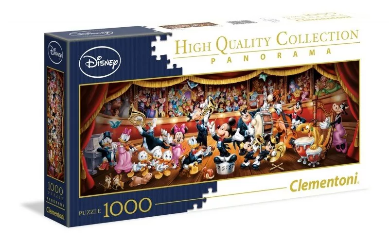 Clementoni Puzzle 1000 Panorama Disney Orchestra