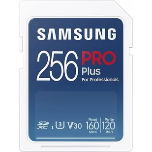 Samsung Karta PRO Plus 2021 SDXC 256 GB Class 10 UHS-I/U3 V30 MB-SD256K/EU MB-SD256K/EU - Karty pamięci - miniaturka - grafika 1