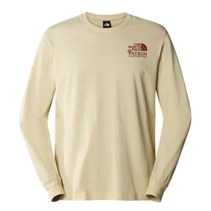 Koszulka The North Face Nature LS 0A87DW3X41 - beżowa - Koszulki sportowe męskie - miniaturka - grafika 1