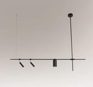 Shilo Regulowana LAMPA wisząca NAMASU 7862 metalowa OPRAWA regulowany ZWIS tuby czarne 7862 - Lampy sufitowe - miniaturka - grafika 1