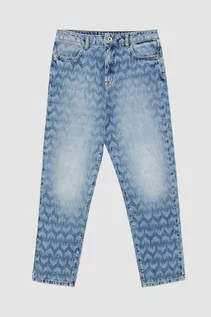 Spodnie damskie - Jeansowe cygaretki - grafika 1