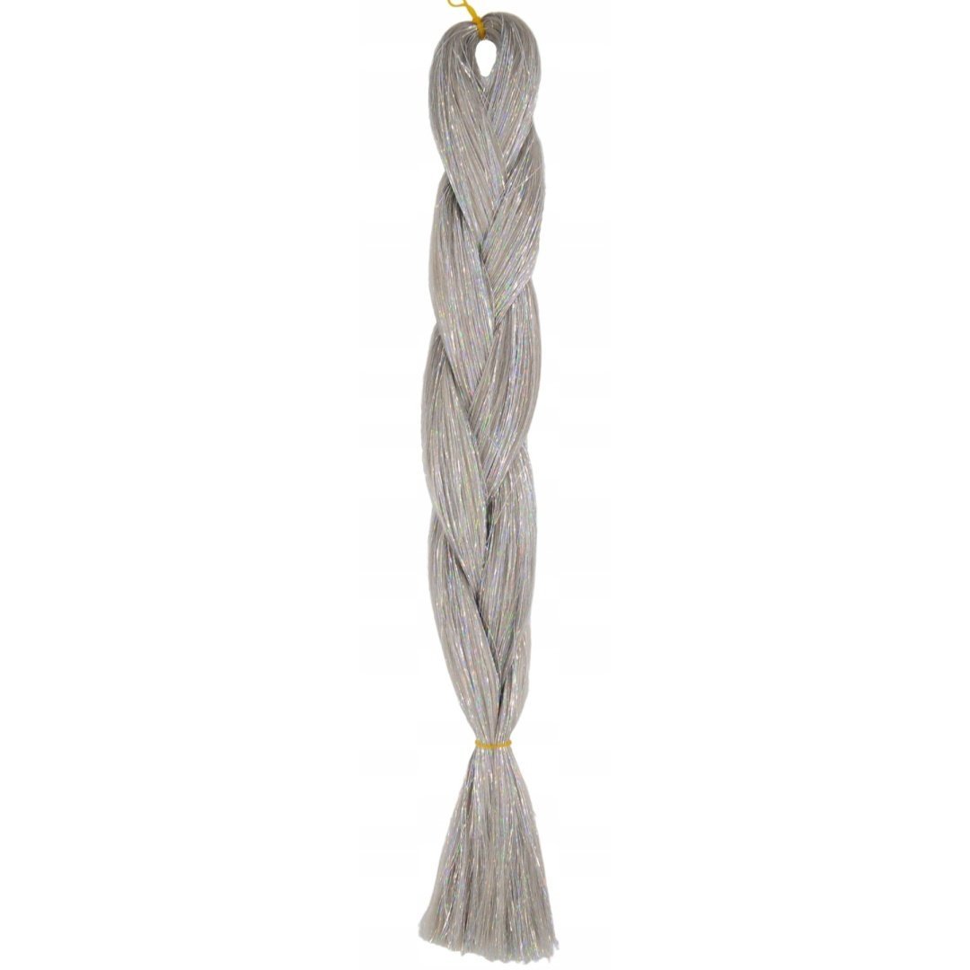 Włosy Syntetyczne Kolorowe Warkoczyki Brokatowe - ZBN13S