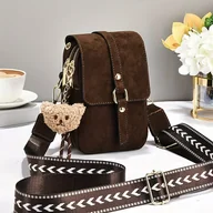 Torebki damskie - TEMU Elegancka Damska Torebka na Ramię w Stylu - Wielowarstwowa, Duża Pojemność z Zapięciem na Zamek, Złoty Zamek, Beż/Brąz Kawowy/Nude/Ciemny Brąz - - miniaturka - grafika 1