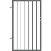 Akcesoria do ogrodzeń - Furtka Hugo ocynk antracyt struktura 90 x 150 cm uniwersalna Polbram - miniaturka - grafika 1