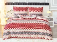Pościel - Cotton World Pościel zimowa 220X200 z prześcieradłem świąteczny wzór - miniaturka - grafika 1